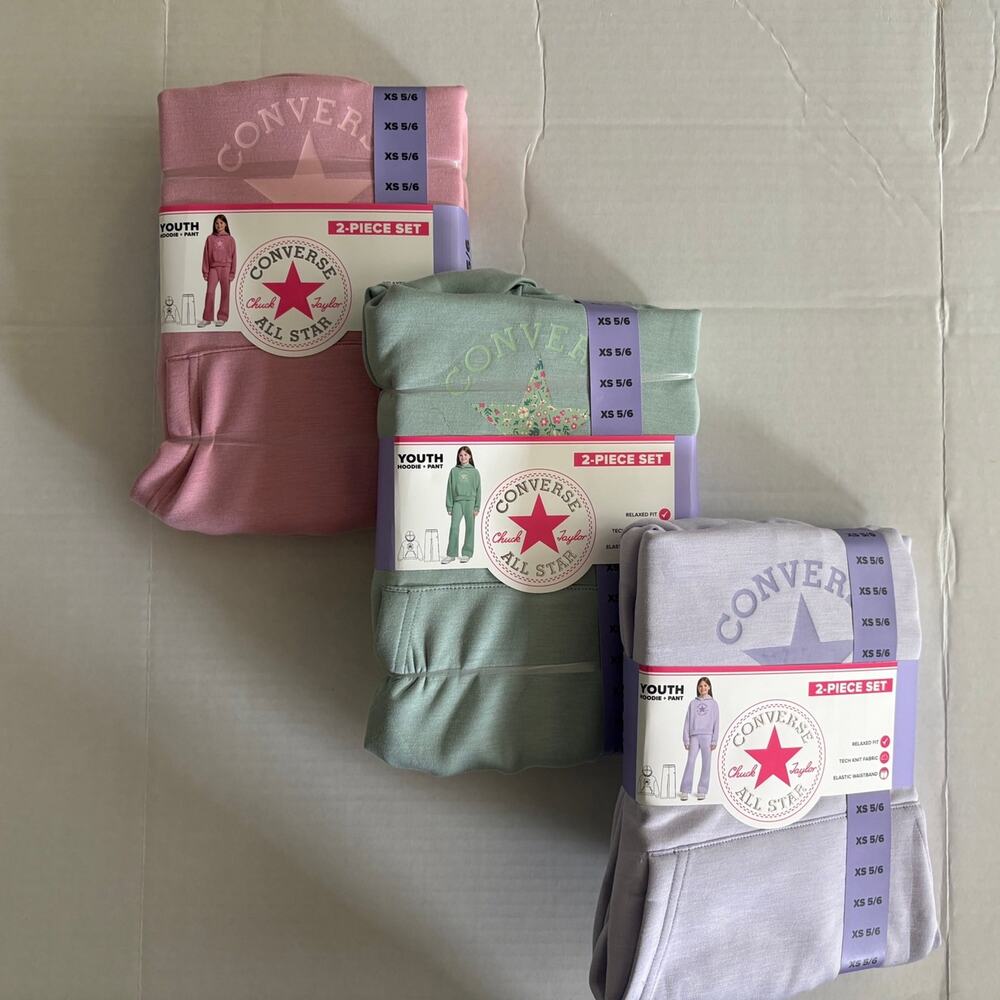 3 Converse Youth 2-Piece Sets